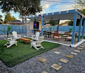 Image of A charming villa with a spectacular pergola and patio