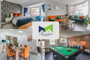 Image of Spacious and Comfortable 5 Bedroom, 2 Bathroom Home with POOL TABLE, perfect for Contractors, NEC and Families