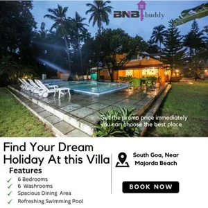 Image of BnBBuddy Paradise Cove Retreat, 6BHK, Goa