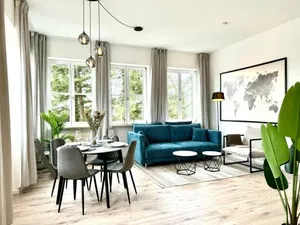 Image of E&K living - city central - design apartment - kitchen - free parking