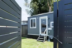 Image of Sweet beautiful TINY HOME with pool and 2 minute drive to the beach