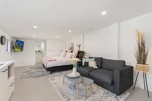 Image of Comfy Studio with Shared Backyard near Racecourse