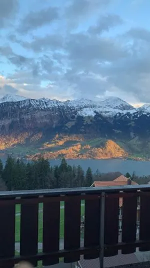 Image of Vista D'oro sul Lago E Monti