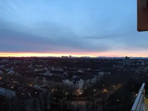 Image of Schwabing-Studio great sunset view & balcony