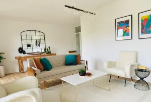 Image of Family friendly Work from Home 2BR, Balcony, Wifi, Netflix, Near BASF