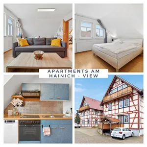 Image of Apartments am Hainich - 59m2, 4 Personen, Küche, Netflix, Parken, Hunde Willkommen, Nationalpark