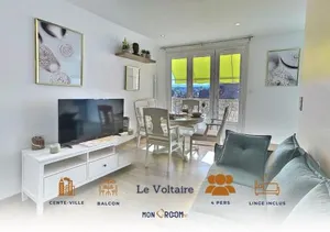 Image of Le Voltaire - Balcon - 2 chb - 3 lits - 2 min Gare et cente-ville - Mon Groom