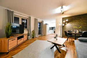 Image of Exklusives-City-Apartment mit gratis Tiefgarage, Balkon, Waschtrockner, Netflix