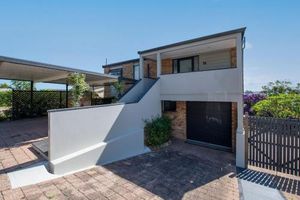 Image of Family Retreat with water views at Corlette