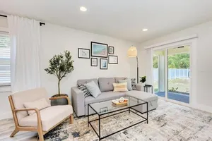 Image of King Bed & Patio, Minutes to the Beach