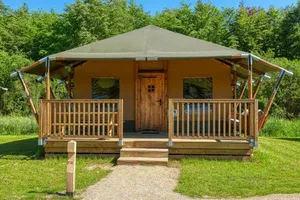 Image of Glamping lodge with Eco-Wellness