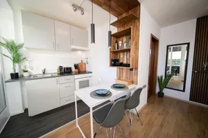 Image of Studio WHITE - Central - Balcony - Fair - Kitchen