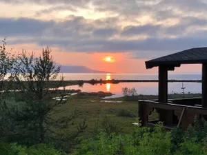 Image of Tiny house cuddled into nature in Husavik for 2