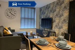 Image of Bright 1BR Apartment in Preston