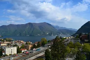 Image of A Jump into Lake Lugano