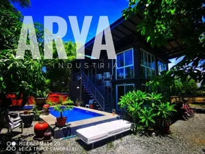 Image of Industrial inspired villa with a private pool
