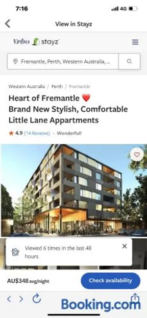 Image of The Most comfortable Chic Apartment in the Heart Of Fremantle Fully Equiped 2 Bed x 2 bath Apartment with Large balcony