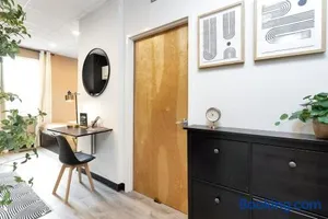Image of Comfy Studio with Kitchen Central Danbury ADA