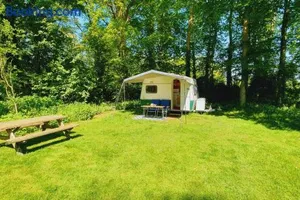 Image of small retro caravan