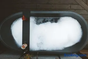 Image of Tiny home, Outdoor bath, Infrared Sauna, Fire pit