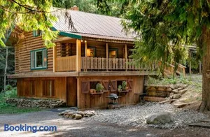 Image of Multi-Level Forest Lodge Near Silverwood with Vintage Ice Cream Parlor & Movie Theater