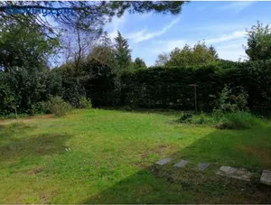 Image of Emplacement de toile de tente dans jardin