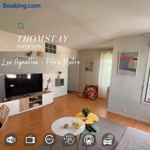 Image of Les Agnettes - Paris Metro - Wifi - Parking - Tout équipé