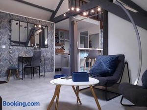 Image of Loft Haut de Gamme Centre Montargis, Place de Parking, Local à vélos, Linge de lits et serviettes, coin rivière amenagé, Hamac, Épicerie, Vélos en option, Tout confort jusqu'à 4 voyageurs