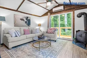 Image of The Heartwood Hideaway-Charming Cabin Getaway-Trails, Creek, and Starry Nights