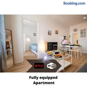 Image of Private Independant flat - Lourdes city center - 2 Balconies