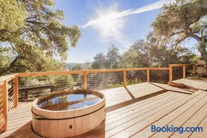 Image of Hot tub Disney train track in Julian amazing views