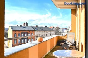 Image of City-Dach-Apartment mit Loggia - Balkon - Kamin