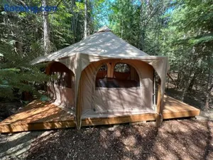 Image of Cozy Luxury Yurt Nestled in the Forest