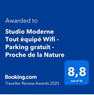 Image of Studio Moderne Tout équipé Wifi - Parking gratuit - Proche de la Nature