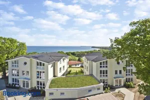 Image of mit Meerblick und Balkon, gratis Nutzung vom AHOI Erlebnisbad und Sauna in Sellin - Meeresblick FeWo 70