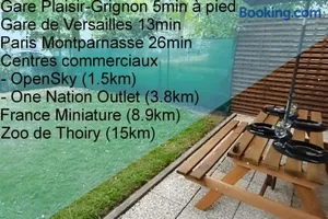 Image of Détente & Jardin By Beds4Wanderlust - Charmant T2 avec Jardin - Gare Plaisir-Grignon, Versailles 20km