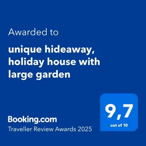 Image of unique hideaway, holiday house with large garden