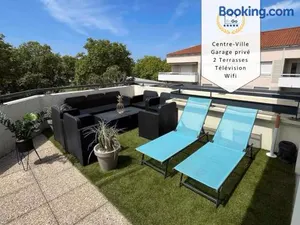 Image of BnGo I Immense RoofTop Lyon I 2 chambres, 4 places parkings, 2 immenses terrasses, 8 personnes