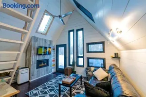 Image of Modern A Frame in the woods Pet friendly