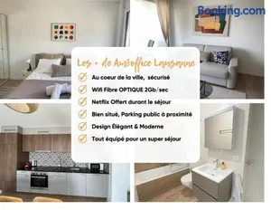 Image of AM3Office apartment Lausanne new, cozy, central, fast Wi-Fi & contactless check-in