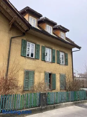 Image of Charming Rustic Simple Swiss Flat 60m2 Authentic Center Burgdorf Parking Small Bathroom