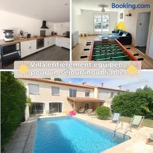 Image of Grande maison familiale avec piscine, proche plage