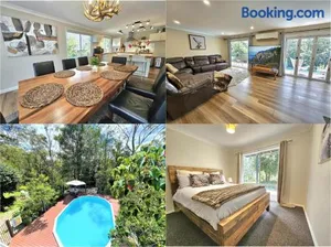 Image of Luxury Mountain Retreat with Gym, Heated Private Pool & Bush Views