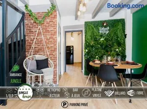 Image of MAISON "Jungle House" 90 m2 BILLARD, RÉTROPROJECTEUR, BAR À JEUX , VINYLE, WIFI FIBRE, idéal PRO & FAMILLE à Montbrison