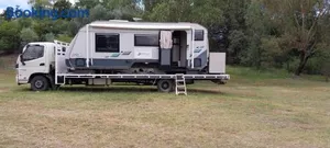 Image of RV Caravan in Rural Setting on Edge of Town close to AgQuip