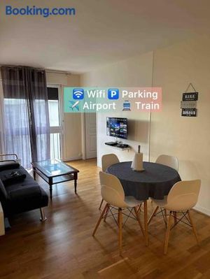Image of Nice 2 bedrooms near Paris & Airport private parking