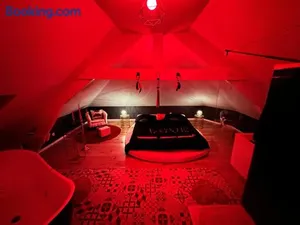 Image of Redroom Loveroom Chambre Spa privative Insolite Thème 50 nuances de grey