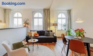 Image of MOKA Living-Sunset Apt, Nordic Design,Küche,WLAN, SmartTV