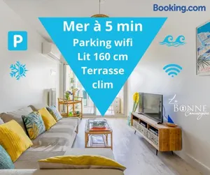 Image of Le Superbe Bahia / proche mer / clim / Terrasse / parking privé