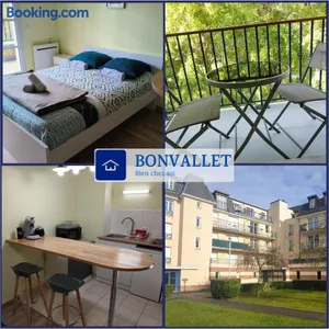 Image of Bonvallet - Studio paisible et chaleureux avec balcon